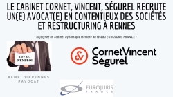 Emploi avocat Rennes Cornet Vincent Ségurel